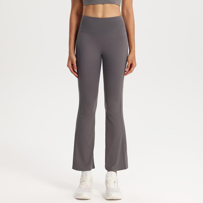 Women's High-Waist Butt-Lift Yoga Pants - Elastic, Quick-Dry, Slimming Micro Flare Fitness Tights