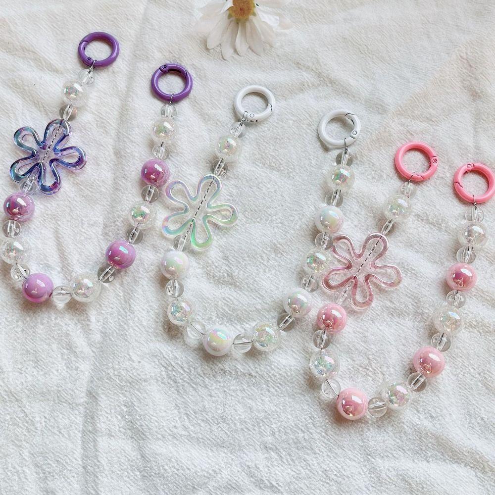 

Beads Bag Chain Strap Acrylic Phone Pendant Fashion Phone Lanyard Keychain