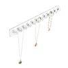 1Pcs Necklace Hanging Rack Acrylic Necklaces Holder Wall Mounted Jewelry Organizer Bracelets Chains Hanging Shelf