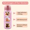110 Cartoon Animals Doodle Stickers Decorative Scooter Notebook DIY Stickers