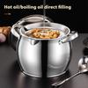 Yousheng Bacon Grease Container Stainless Steel Oil Pot with Filter And Lid Dual Handle Lard Pot Kitchen Oil Storage Jar