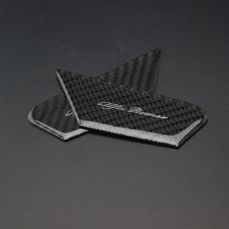 Pentru Alfa Romeo Giulia Stelvio accesorii de interior auto din fibră de carbon ușă interior bol decor autocolant plasture decor