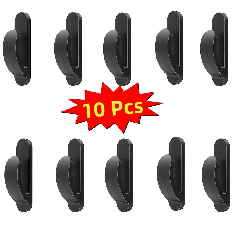 10Pcs No Drill Self Adhesive Hidden Car Hooks Multifunctional Auto Storage Holder For Keys Headphones Bags