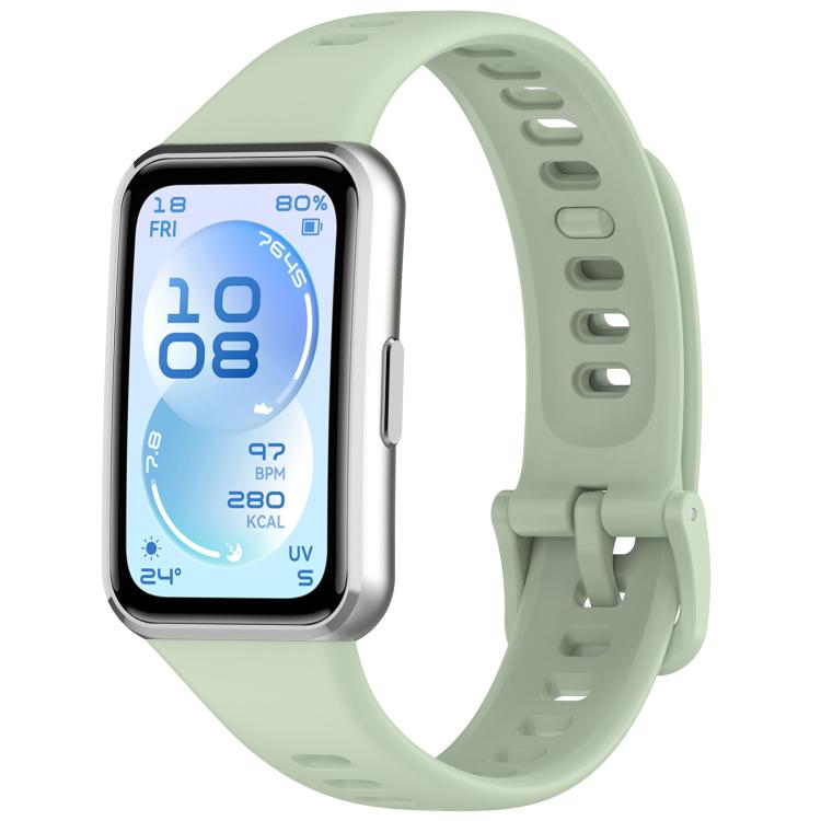 Smooth Solid‑Color Breathable Soft Silicone Replacement Watch Band Strap For Huawei Band 11 Pro / 11