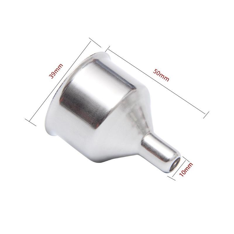 2Pcs Stainless Steel Funnel Portable Mini Small Mouth Funnels Bar Wine Flask Universal Long-mouth Conical Kitchen Oil Funnel