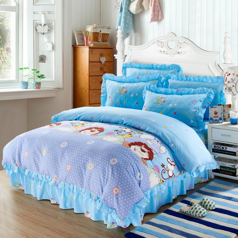 100% Cotton Soft Bedclothes Queen King Size Bedding Sets Quilted Thick Bed Spread Duvet Cover Bed Sheet Set Pillowcase 4/6Pcs