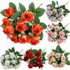 7 Colors Simulated Diamond Rose Flower DIY Party Decoration Festival Supplies Vintage Silk Rose Wedding Fake Flowers Home Decor