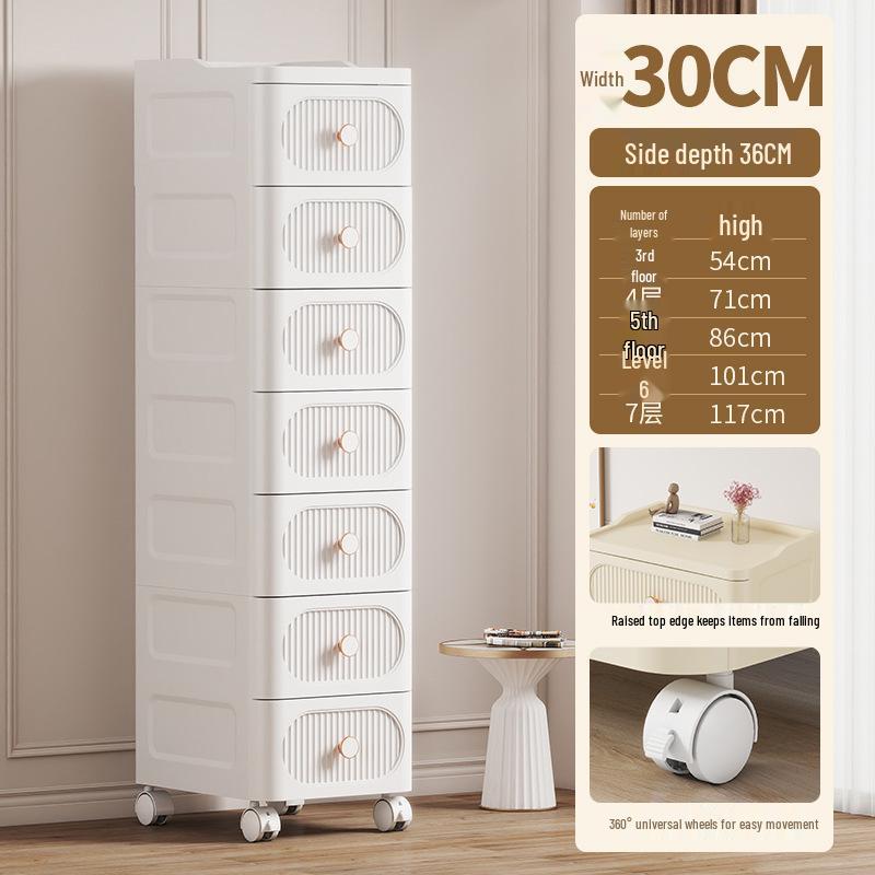 Kids' Plastic Drawer Storage Organizer for Toys, Snacks, and Clothes