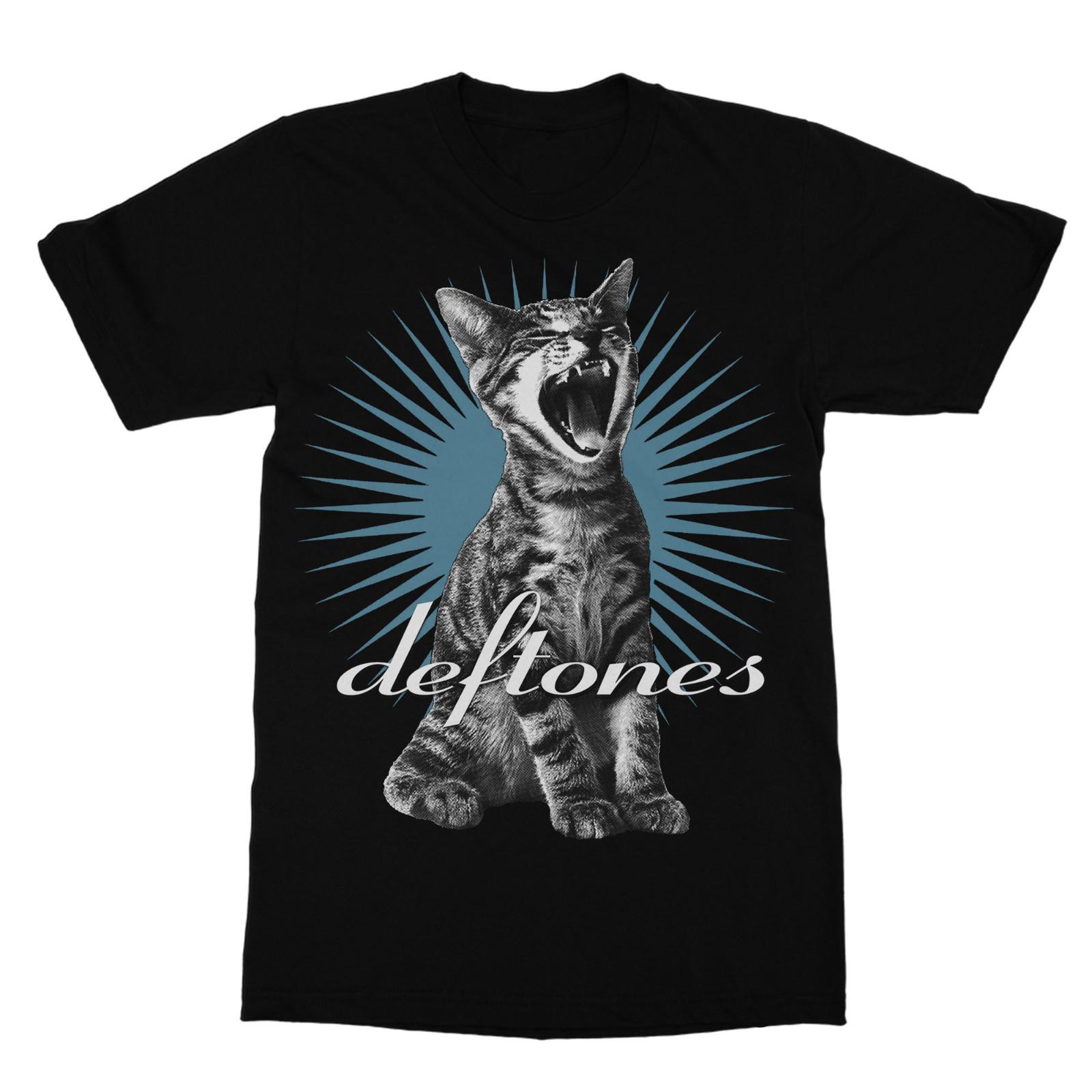 Deftones Cat Graphic Heavy Cotton Black Unisex T-shirt Size S-5XL XXXXL