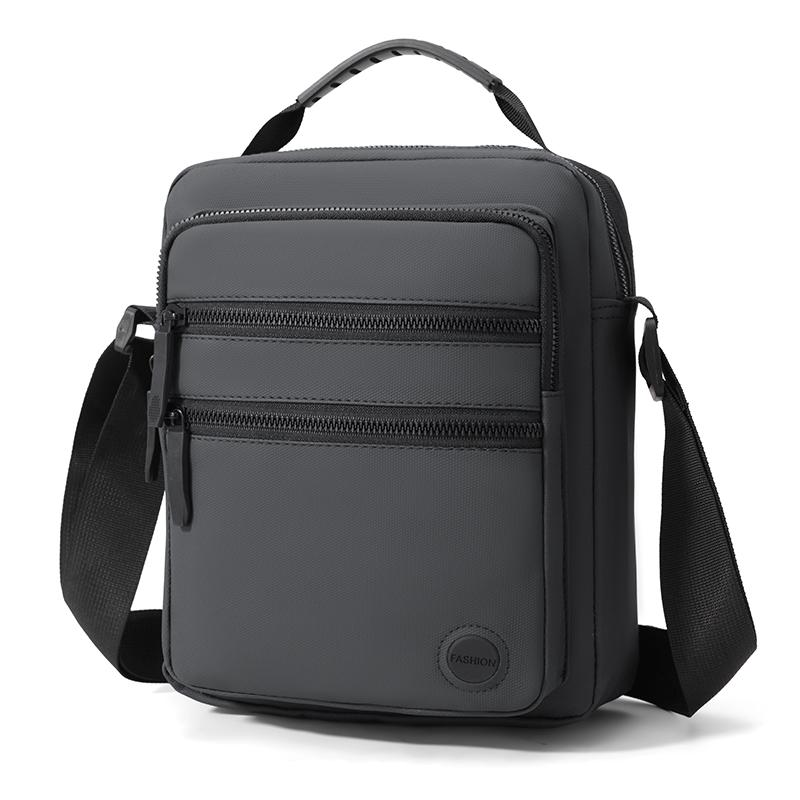 Men Oxford Crossbody Bag Multi Pocket Casual Shoulder Handbag for Travel Work