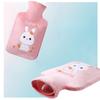 1000ml Large Hot Water Bag Removable Plush Hot Water Bottles Reusable Hand Warmer with Cloth Cover Explosion-Proof Girl Winter