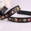 Casual Bohemian Style Waistband Retro Embroidered Floral Belt Sweet Embroidery Flower Belt  Women