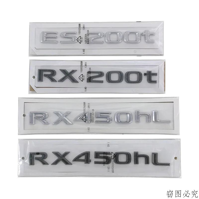 ABS Car Rear Trunk Emblem Body Letter Decal for Lexus RX450hL RX200t ES200t RX450h Exterior Decoration