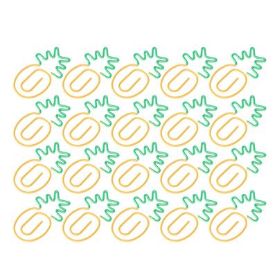 20Pcs Paper Clips Bookmarks Planner Clip Fruit Shaped Pin 2‑Color Office Supplies School Gifts