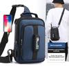 Men Luxury Nylon Large Capacity Chest Bag Outdoor Hiking Travel Crossbody Bag High Quality Waterproof Shoulder Bag