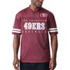 Camiseta de fútbol americano - - San Francisco 49ers - 100% poliéster - Mangas cortas - Rojo