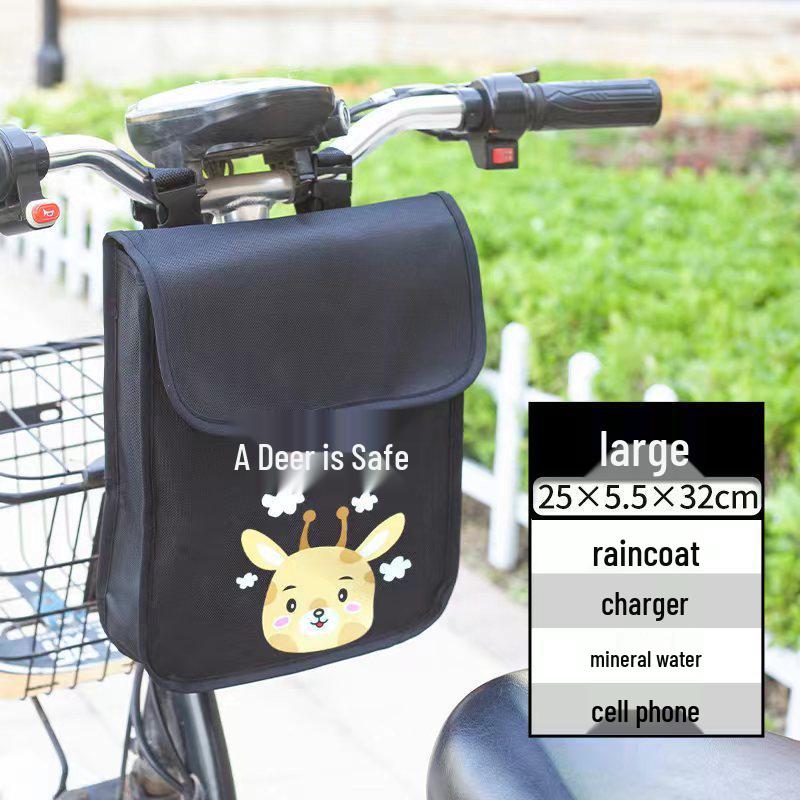 Borsa portaoggetti impermeabile per manubrio per biciclette, motociclette e veicoli elettrici