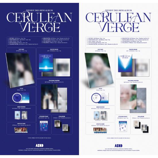 Photobook Ver WENDY 3rd Mini Album Cerulean Verge