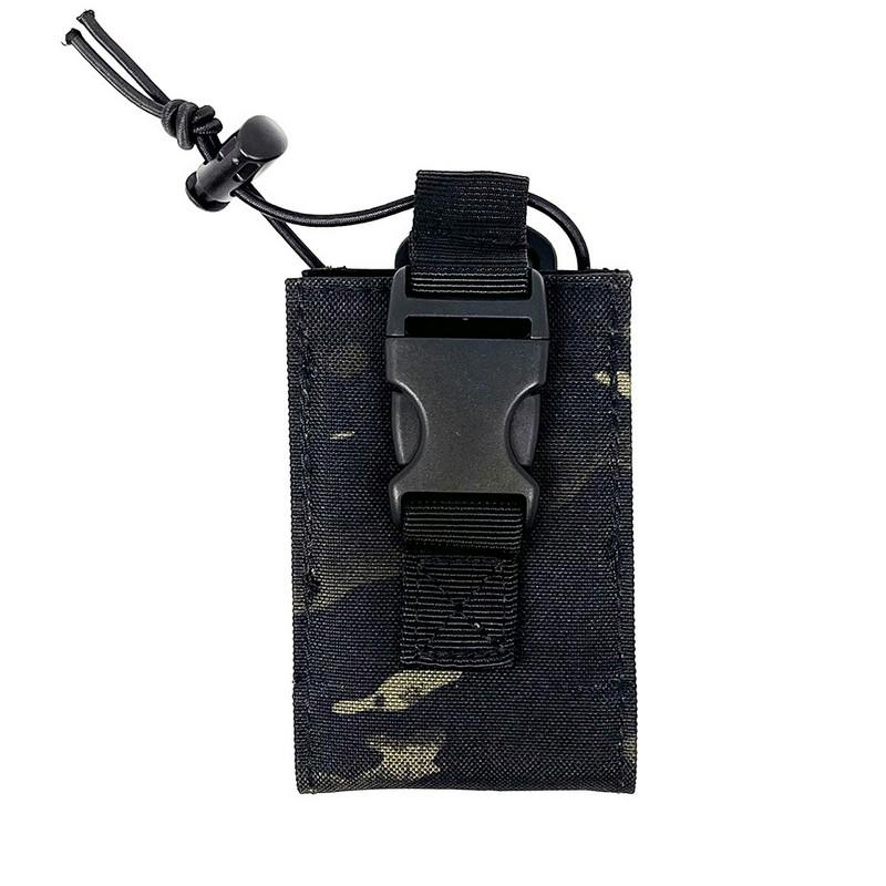 1000D Portable Tactical Molle Radio Walkie Talkie Pouch Holder Pocket Interphone Holster Carry Bag Walkie-Talkie Case Holder