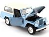 Welly Jeep scale miniature Jeep Jeepster Commando Station Wagon 1/24 (Blue)