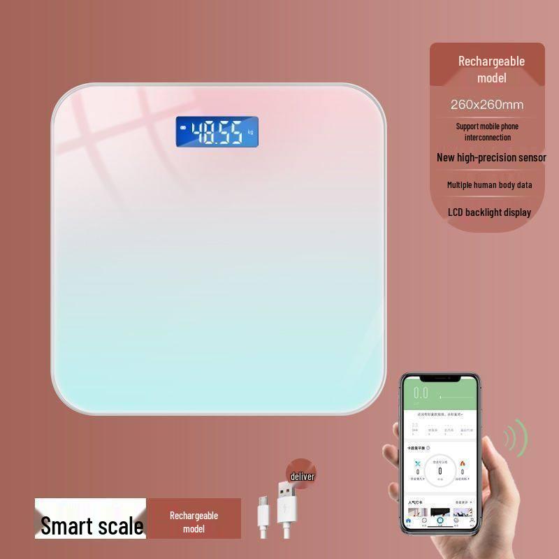 Compact Smart Body Fat Weighing Scale for Adults and Girls