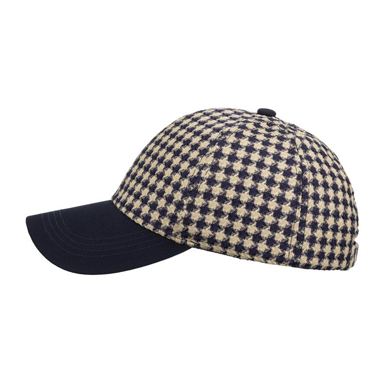 Muži Podzim Zima Kostkovaný Kontrastní Barva Čepice Kšiltovka Dámské Klobouk proti slunci culík Panama Čepice Kšilt Klobouky Klobouky Snapback