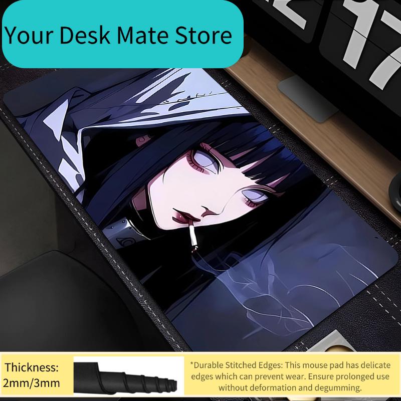 90x40cm Mouse Pad Naruto Hyuuga Hinata Gaming Accessories Notbook Computer Speed Mini Pc Gamer Keyboard Pad Desk Mat HD Mousepad