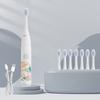 Children Sonic Electric Toothbrush for Kids Rechargeable Smart Timer 4 Modes Tooth Brush Cartoon Pattern With Replacement Heads