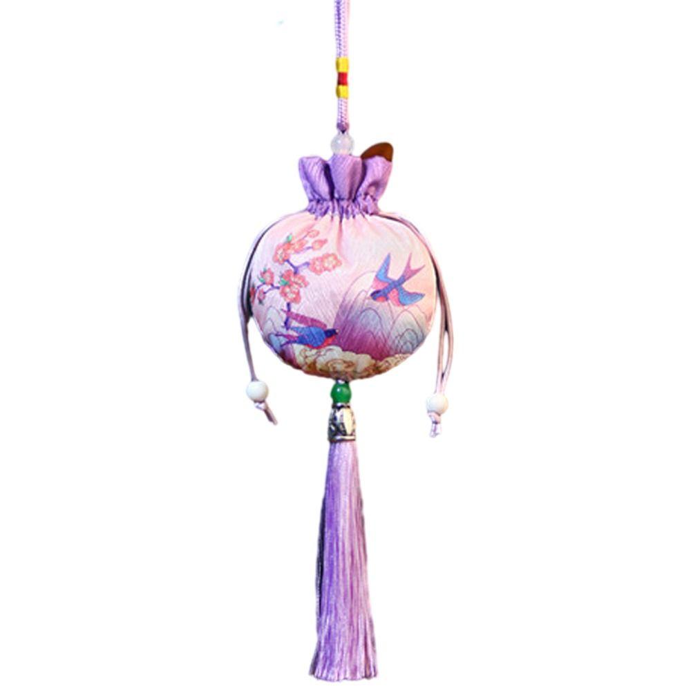 Deer Flower Tassel Drawstring Bag Frog Chinese Style Coin Purse Ins Jewelry Packing Bag Festival