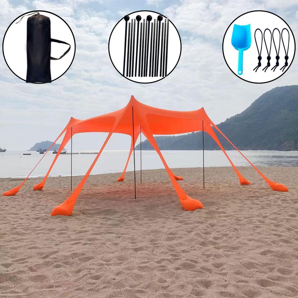 Przenośny Parasol Plażowy Lycra Namiot Baldachim