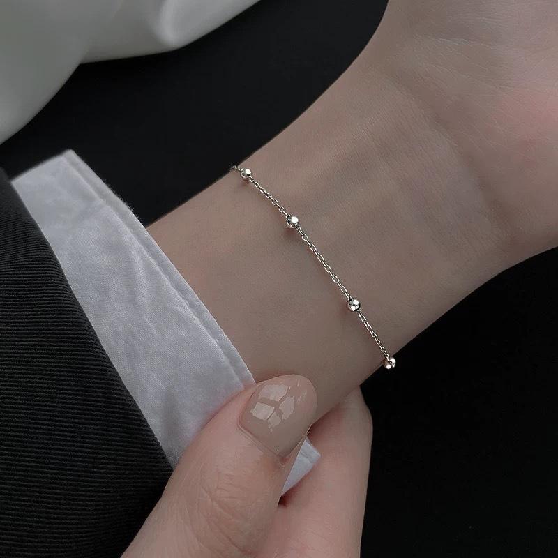 Stainless Steel Temperament Multi Layer Beads Bracelet for Women Classic Charm Anklets Bangle Lucky Jewelry Gift Colorfast