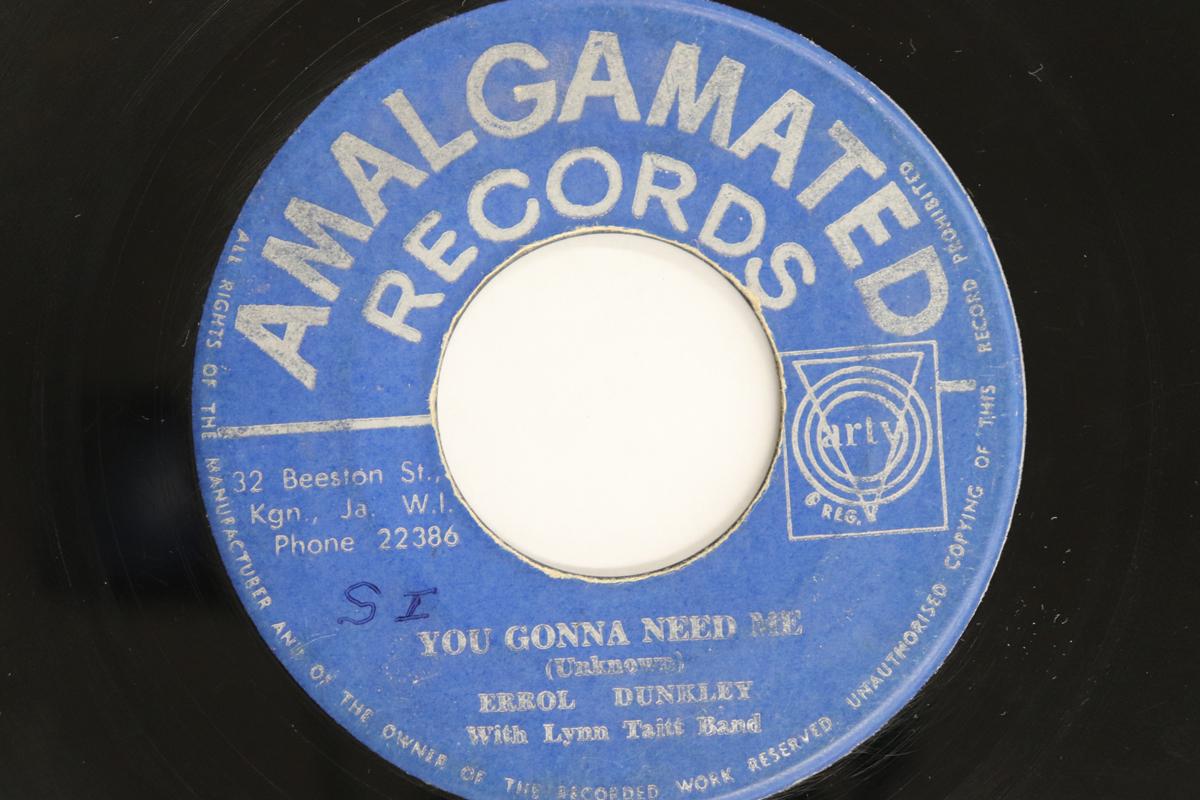 

7-дюймовая пластинка ERROL DUNKLEY, LYNN TAITT BAND - You Gonna Need Me / Seek And You ll NONE AMALGAMATED REC 1967 Ямайка Регги, Ска и Даб Б/У
