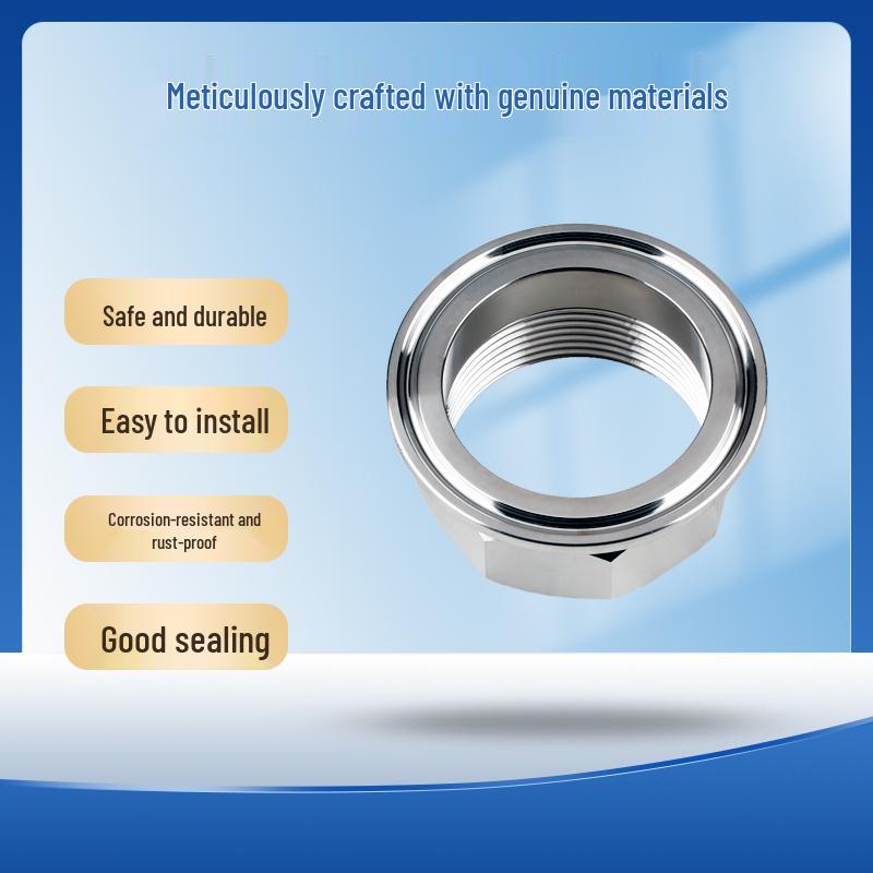 304 Stainless Steel Quick-Fit Hex Female Thread Sanitary Food Grade Tri-Clamp Nipple Fitting