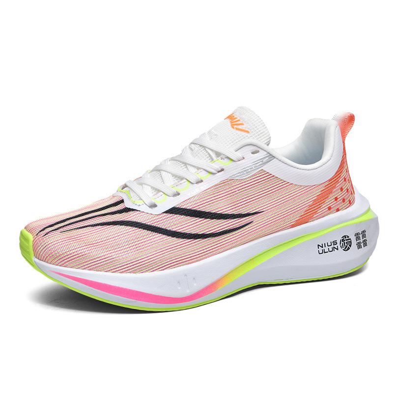 Men's shoes summer mesh breathable thin sports students youth sports shoes junior high school students older children carbon board running shoes