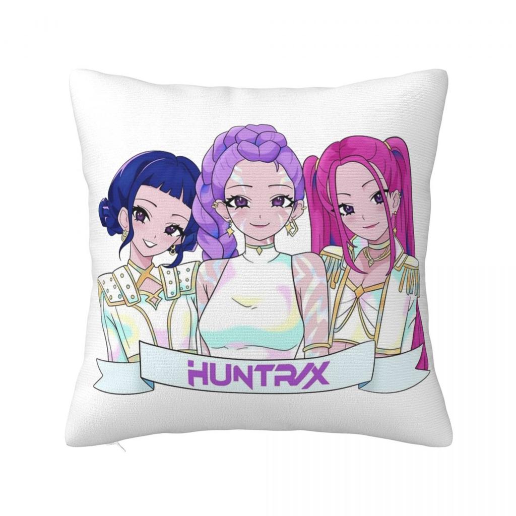KPop Demon Hunters Huntrix Pillowcase Printed Fabric Cushion Cover Decoration Throw Pillow Case Cover Home Drop Shipping 40*40cm