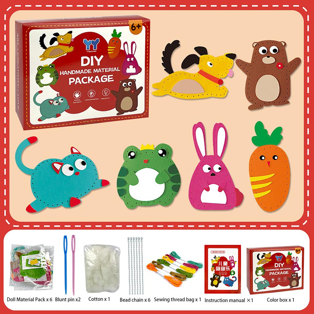 Diy Pendant Material Package, Children'S Sewing And Creative Handmade Doll Decoration Toy Set