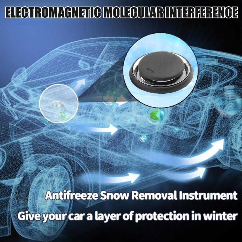 Neu für den Winter Elektromagnetischer Eis-Schmelzer Enteisungsmittel Molekular Tragbar Auto Frostschutzmittel Werkzeuge Solarstromversorgung Runder Schneeräumer