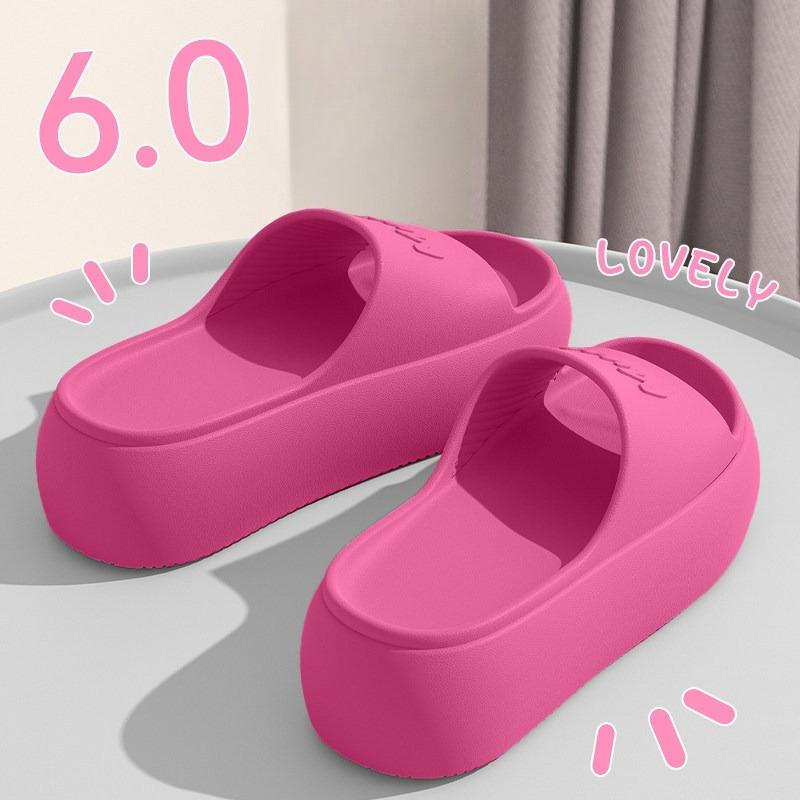 High-heel Women s Shoes - New Style Indoor Beach Heightening Flip-flops 35-36