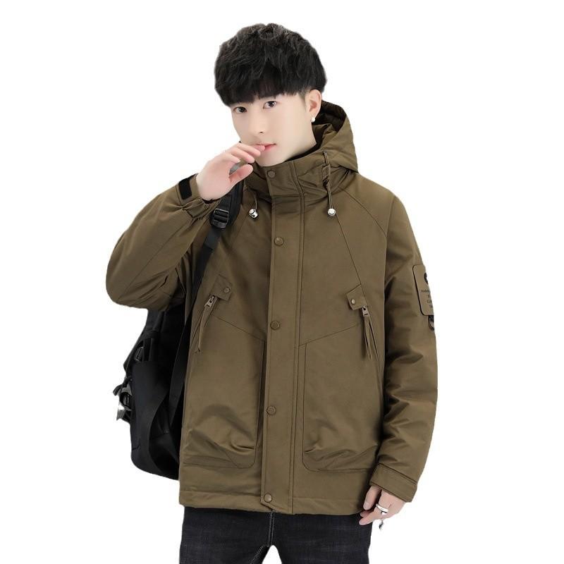 Winter Men's Thickened Hooded Warm New Casual Fashion Jacket