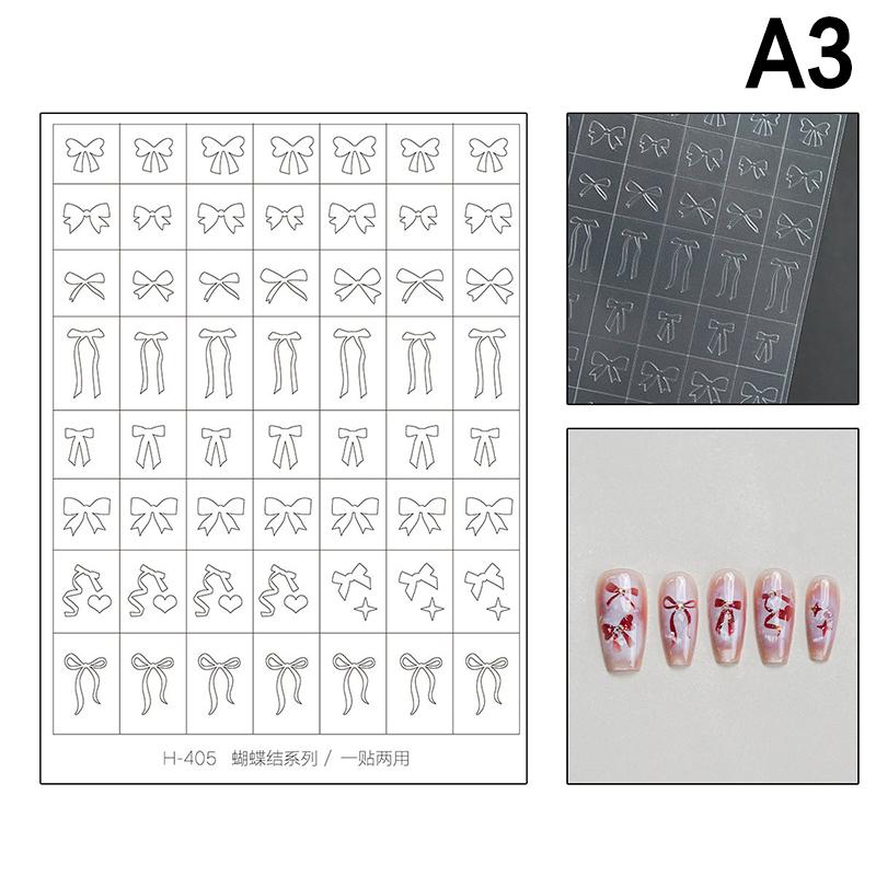 Nail Art Hollow Out Sticker, Star, Butterfly, Love, Adhesive Template, Stamp Stickers, Decoration Sticker, Nail Charm