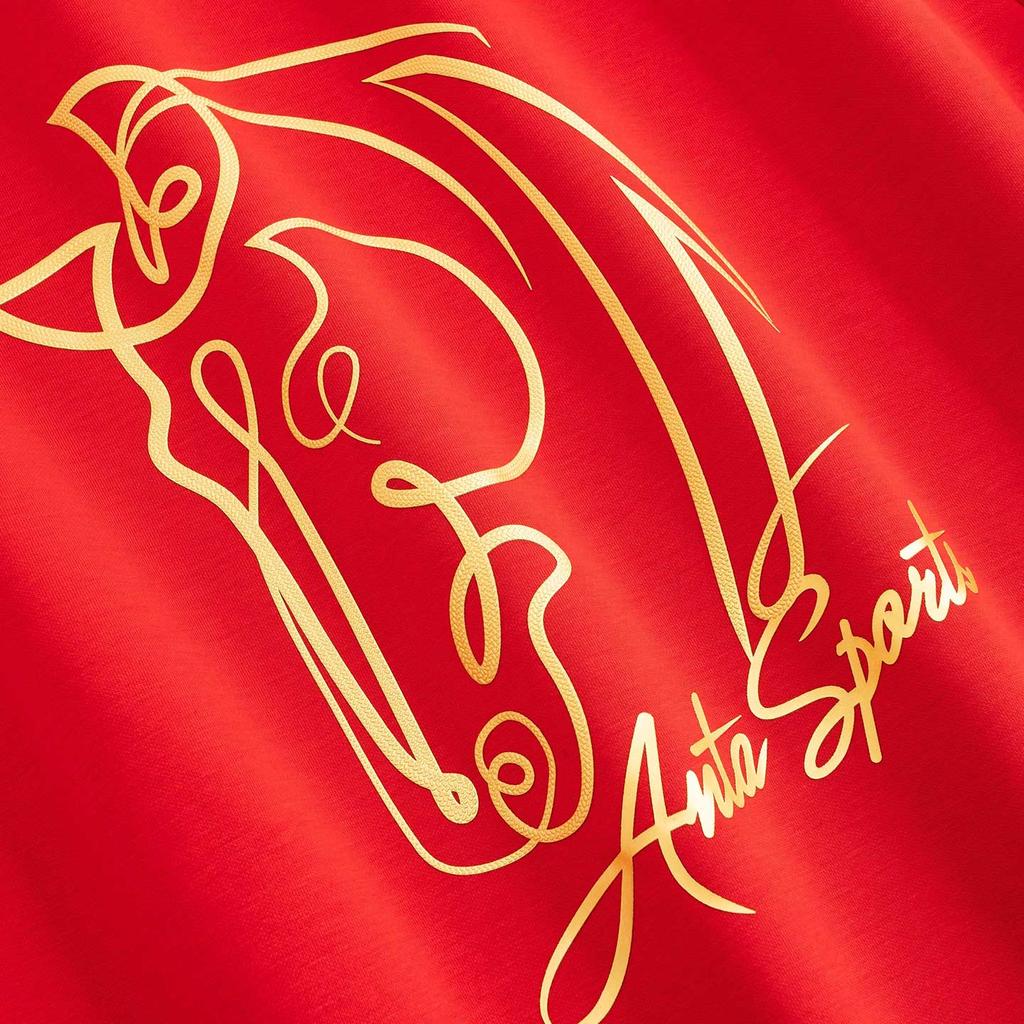 Anta Casual Fashion Sports Versatile Campus Commuting Loose Comfortable Fleece Thick Warm Pullover Round Neck Sweatshirt Men sweatshirt 952618706-1