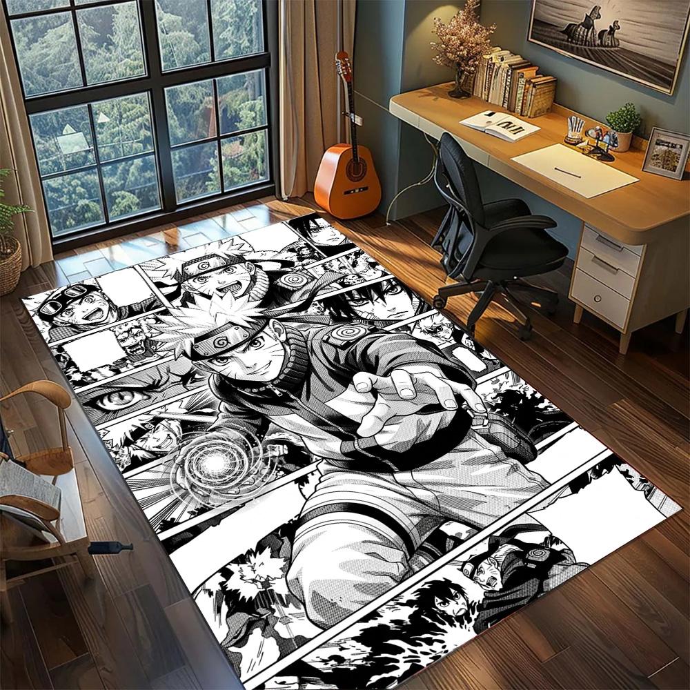 Non Slip Naruto Floor Mat Carpet Washable Large Area Rug for Bedroom Gamer Room Home Decor