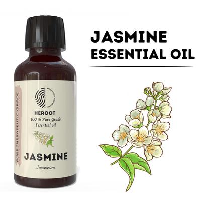 Jasmine Essential Oil – Pure Oil, Rich Floral Aroma, Natural Scent for Diffuser