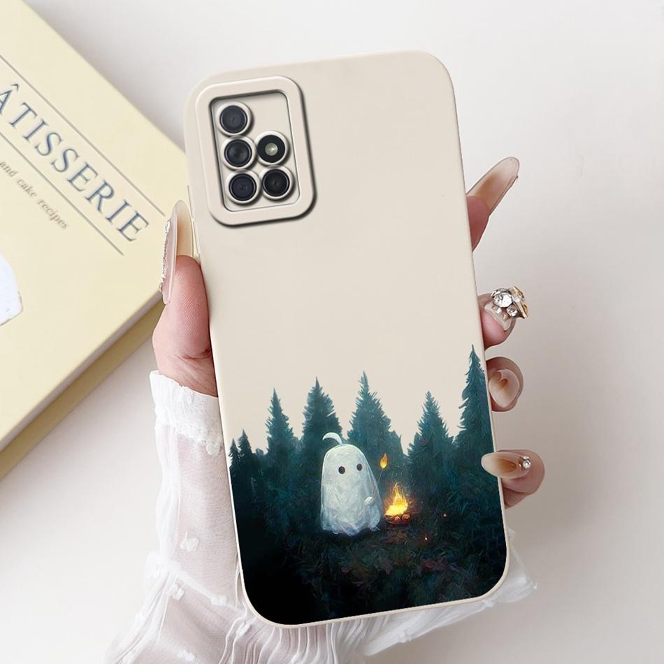 For Samsung Galaxy A71 Cute Panda Cat Cartoon Phone Case For Samsung A71 4G SM-A715F Soft Silicone Shockproof Cases