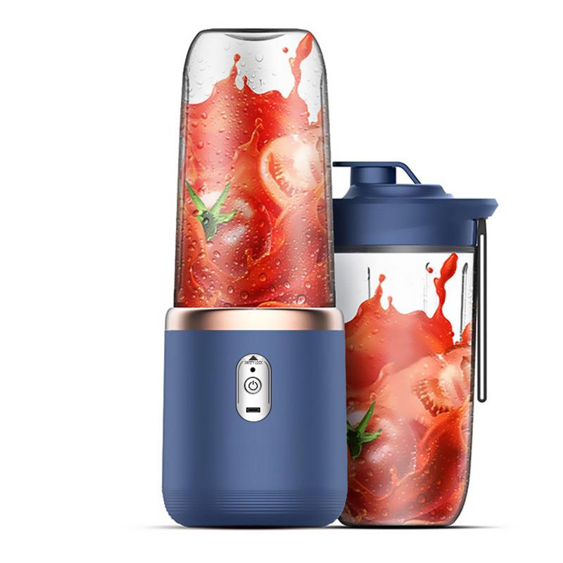 Usb Rechargeable Juicing Bottle With Blade Heads For Travel And Fitness Enthusiasts