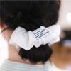 Page Keyring Pin-Tuck Scrunchie (white)