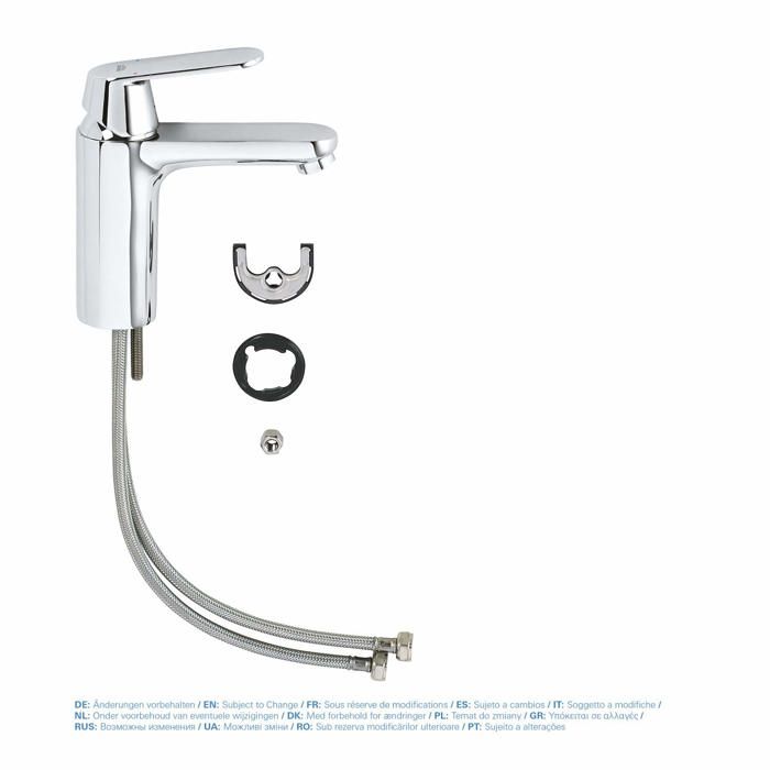 Mitigeur lavabo GROHE Eurosmart Cosmopolitan - Bec haut - Economie d'eau - Chrome - Taille M