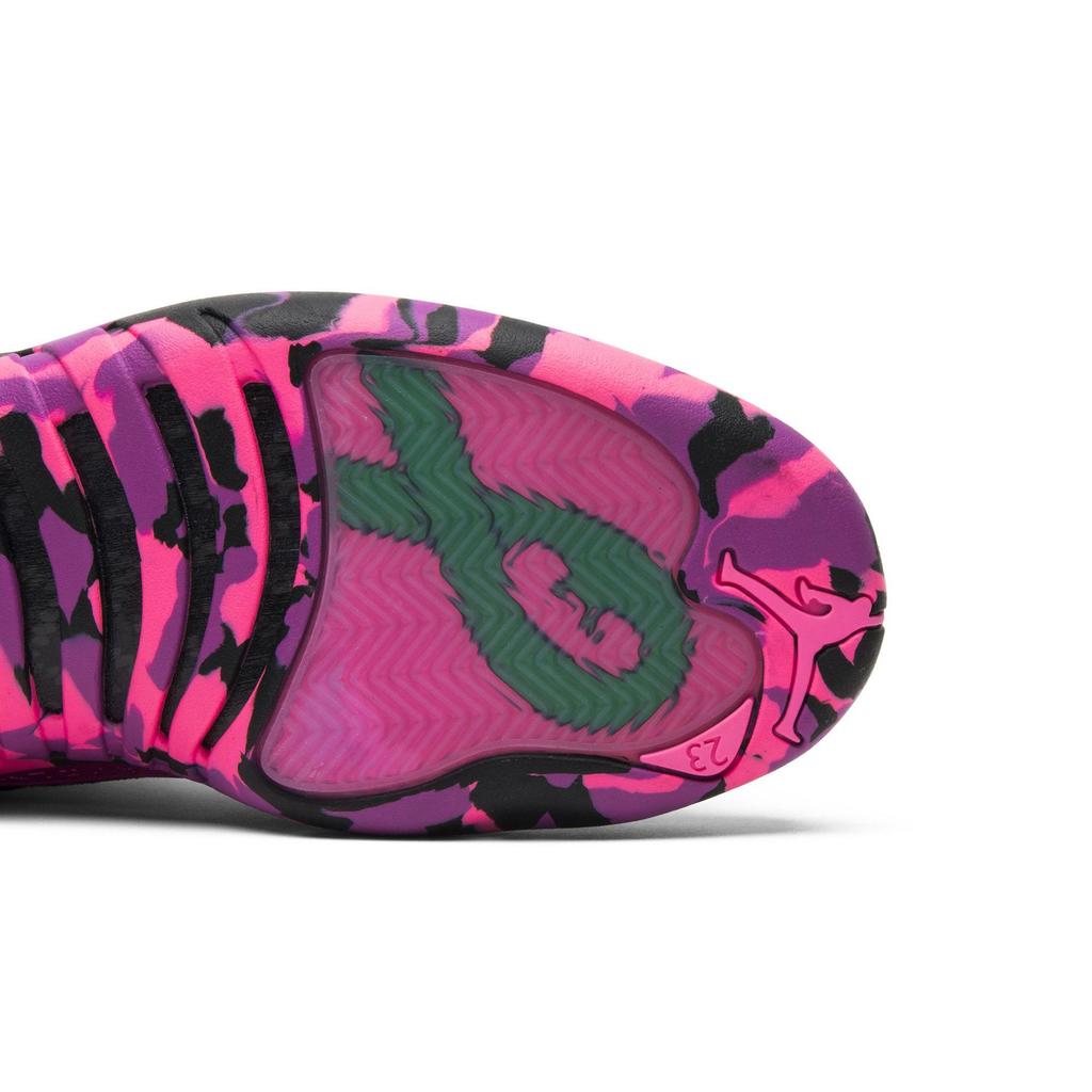 Air Jordan 12 Retro 'Doernbecher' (Unisex) Black / Hyper Violet-Pink Blast Vintage Basketball Shoes AH6987 023