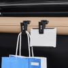 For General Car Ticket Holder Magnetic Car Card Holder Storage Clips 2 Pieces Adhesive Storage Organizer Clamp Hanger Hooks For