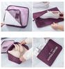 Label pouch 7 piece set travel storage pouch travel bag organizer bag